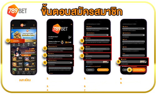 ขั้นตอนการสมัคร - 789bet